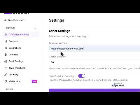 Adding Custom Terms & Conditions for Your Affiliates